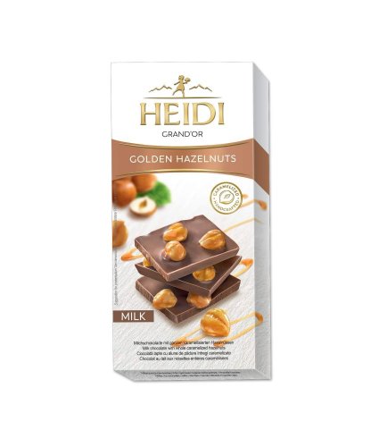 Čokoláda Heidi Grand`Or Milk Hazelnuts 100g   (12ks)