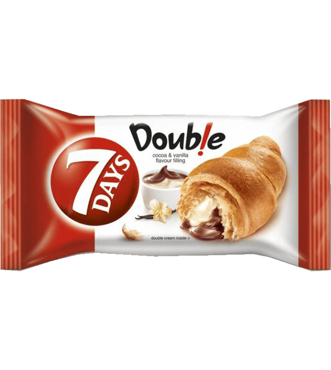 Croissant 7 Days Double Vanilka Kakao 80g   (20ks)