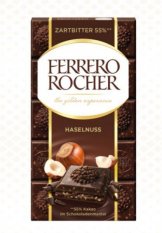 Čokoláda Ferrero Rocher horká s orieškami 90g   (8ks)