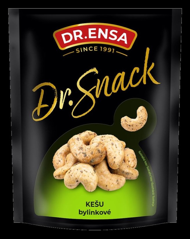 Dr.Snack Kešu bylinkové 150g   (9ks)