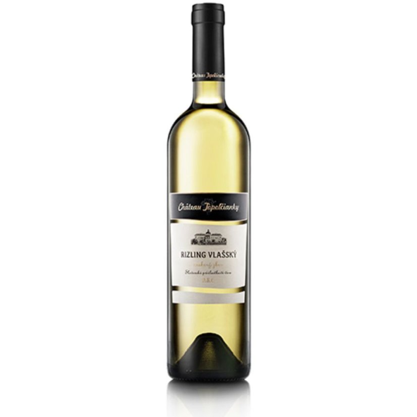 Víno Chateau Topoľčianky Rizling Vlašský 0,75L neskorý zber   (6ks)