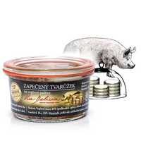 Via Zapečený tvarúžek - Olomoucký syreček na bravčovej paštéte 130g