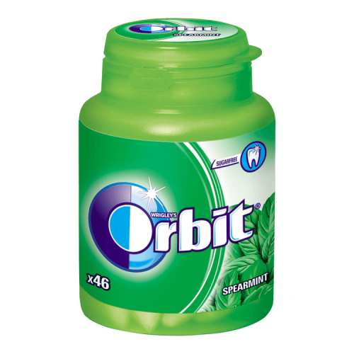 Žuvačky Orbit Spearmint Tuba 64g