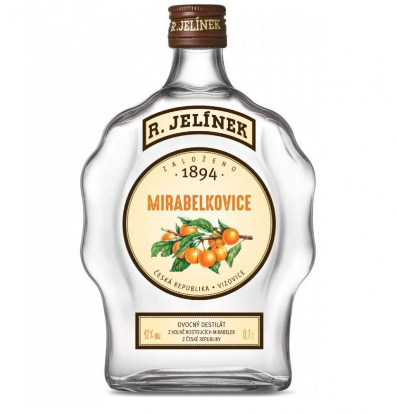 Jelínek Budík Mirabelkovica 42% 0,7L