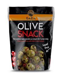 Olivy Gaea Snack Zelené s chilli 65g    (32ks)