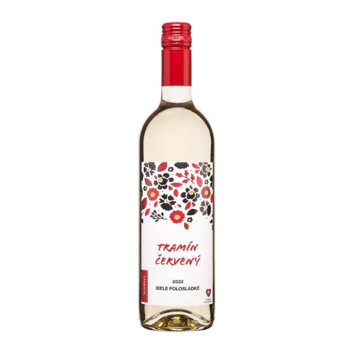 Vinovin Folk Tramín červený 0.75L Polosladke (6ks)