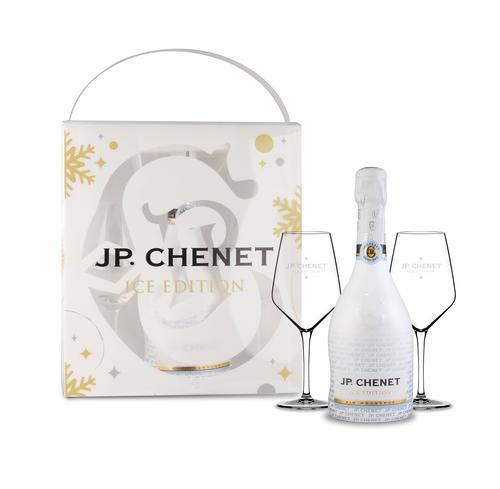 Sekt J.P.Chenet Spart Ice Biele + 2 poháre 0,75L