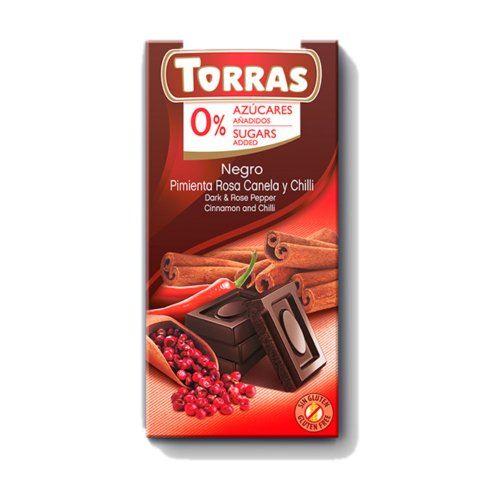 Čokoláda Torras Dia Horká Chilli 75g   (10ks)