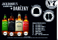 Balík Jack Daniels 1L (1xJD,1xHoney,1xFire,1xAPPLE+zimná čiapka+rukavice)