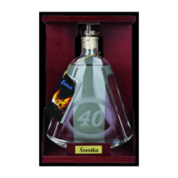 Slivka s číslom 40 v dreve 40% 0,35L