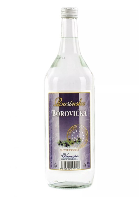 Vanapo Borovička Rusínska 40% 1L   (12ks)