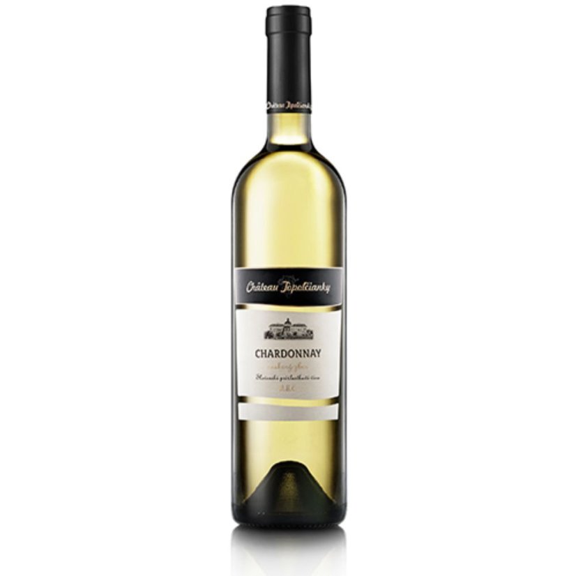 Víno Chateau Topoľčianky Chardonnay 0,75L neskorý zber suché    (6ks)
