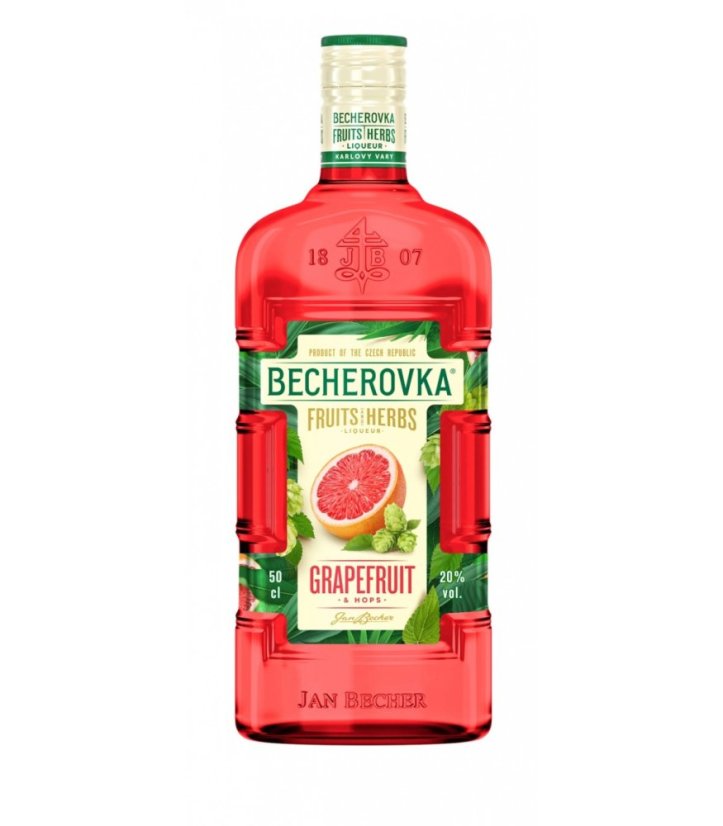 Becherovka Grapefruit & Hops 20% 0,5L (12ks)