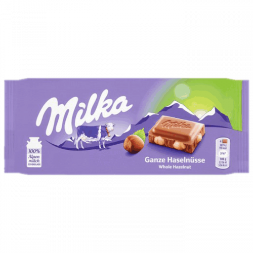 Čokoláda Milka Mliečna s celými orechami 100g