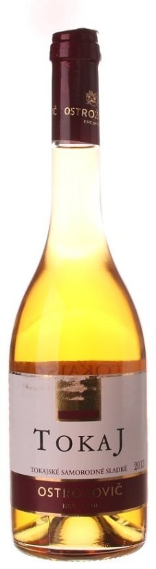 Víno Ostrožovič Tokajské Samorodné sladké 0,5L