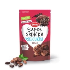 Sušienky Super Srdiečka kakao bez cukru 140g  (8ks)