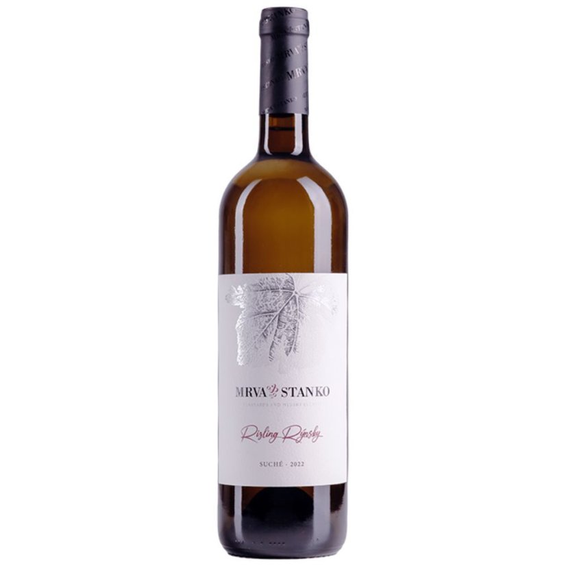 Víno Mrva & Stanko Rizling Rýnsky 0,75L neskorý zber suché   (6ks)