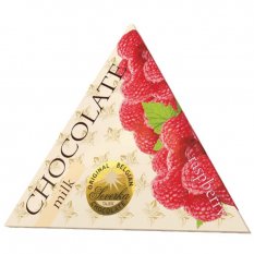 Čokoláda Trojuholník Mliečna s malinami 50g