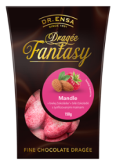 Dr.Ensa Mandle v bielej čokoláde s lyofilizovanými malinami 150g