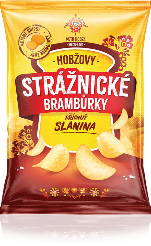 Chips Strážnické Lupienky Slaninové 60g   (30ks)