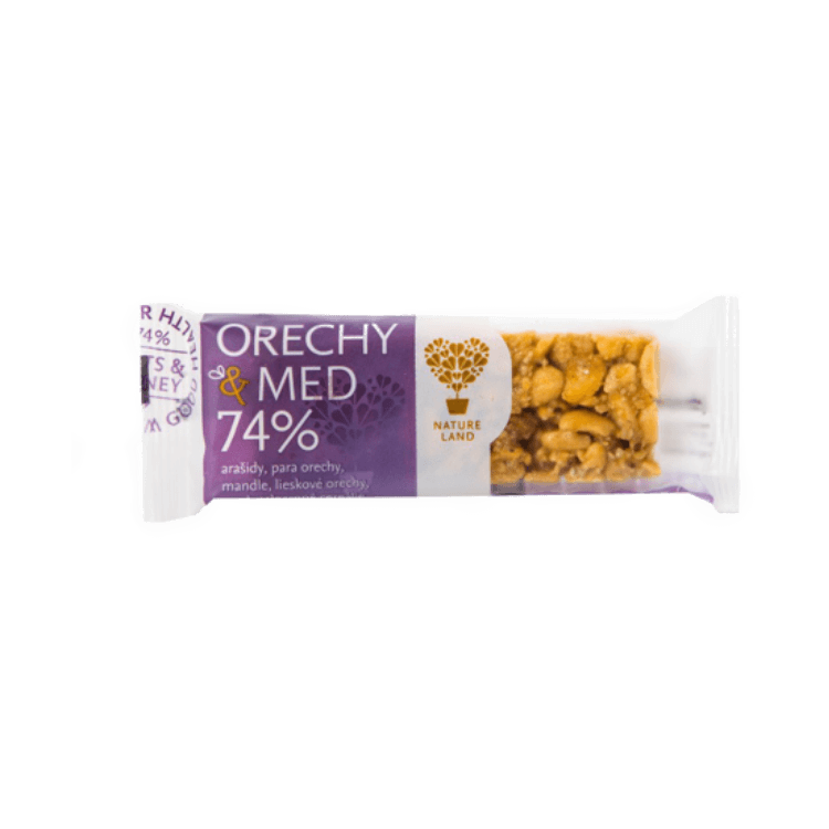 Nature Land Orechy a Med tyčinka 30g   (28ks)