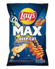 Chips Lays Max Syr a cibuľka 55g    (14ks)