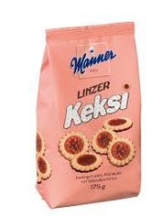 Manner Linzer keksi 175g   (12ks)