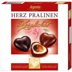 Dezert Argenta Pralinky nugátové srdcia 96g