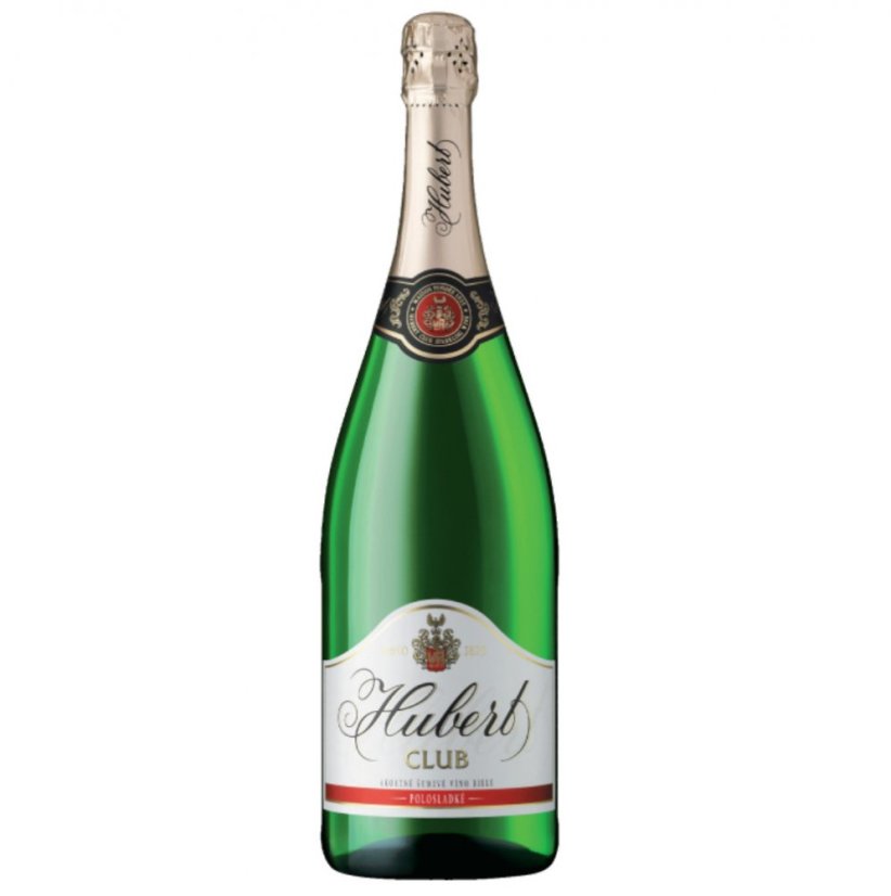 Sekt Hubert Club Polosladký 1,5l   (4ks)