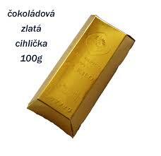 Čokoládová Zlatá tehla 100g  (44ks)