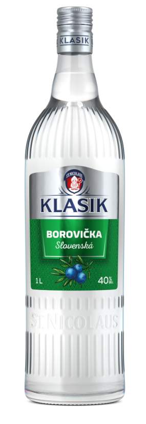 Nicolaus Klasik Borovička 40% 1L   (8ks)