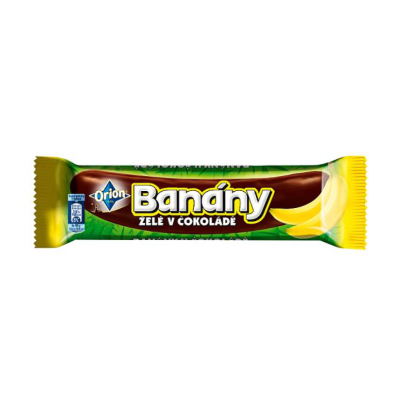 Banán v čokoláde 45g   (48ks)