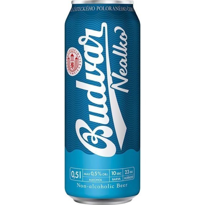 Budvar Plech Nealko 0.5L   Z     (24ks)