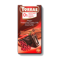 Čokoláda Torras Dia Horká Chilli 75g