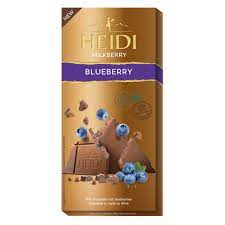 Čokoláda Heidi Milk with Blueberry 80g   (20ks)