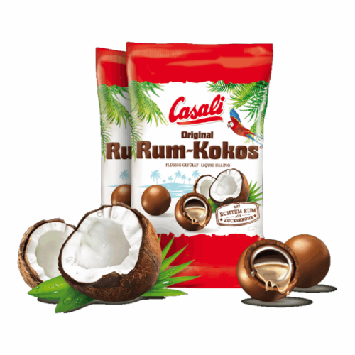 Cukríky Casali Rum-Kokos mliečne 100g   (18ks)