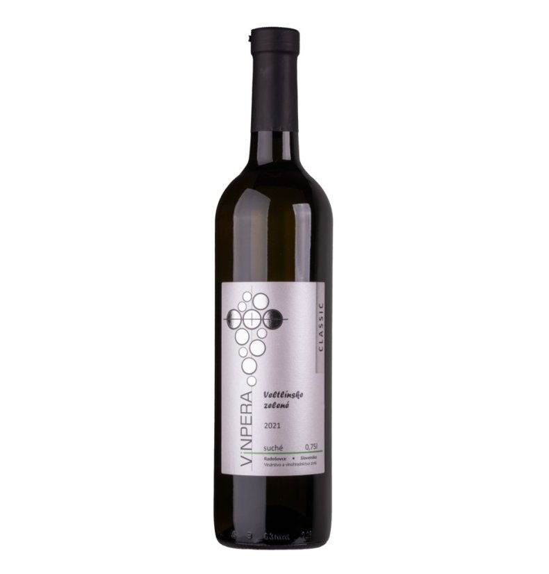 Víno Vinpera Veltlínske Zelené Classic 0,75L suché   (6ks)
