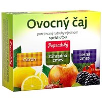 Popradský čaj ovocný 3 príchute vrecúška 180g (4ks)