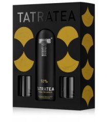 Tatratea Čierny Set + 2 poháre 52% 0,7L