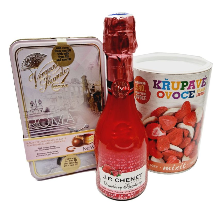 Balíček so sektom Chenet Raspberry Strawberry 0.2L