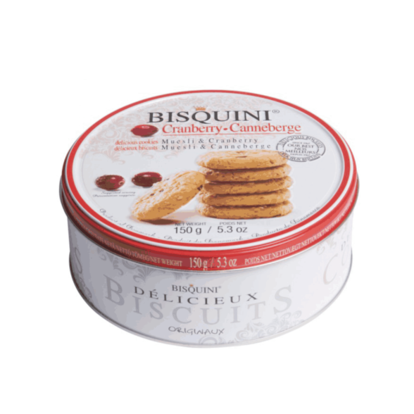 Sušienky Bisquini brusnica plech 150g   (24ks)