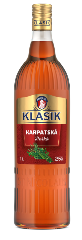 Nicolaus Klasik Karpatská Horká 25% 1L   (8ks)