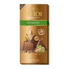 Čokoláda Heidi Karamel, Pistácie 80g   (20ks)