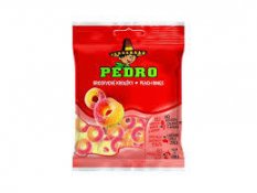 Cukríky Pedro Broskyňové krúžky 80g   (20ks)