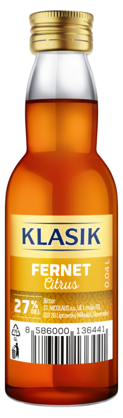 Mini Nicolaus Klasik Fernet Citrus 27% 0.04L 24   (24ks)