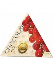 Čokoláda Trojuholník Mliečna s čerešňami 50g