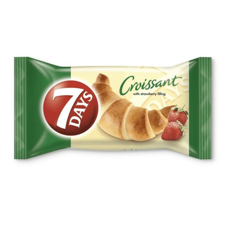 Croissant 7 Days Jahoda 60g   (20ks)
