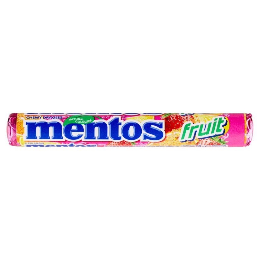 Cukríky Mentos Fruit 38g (40ks)