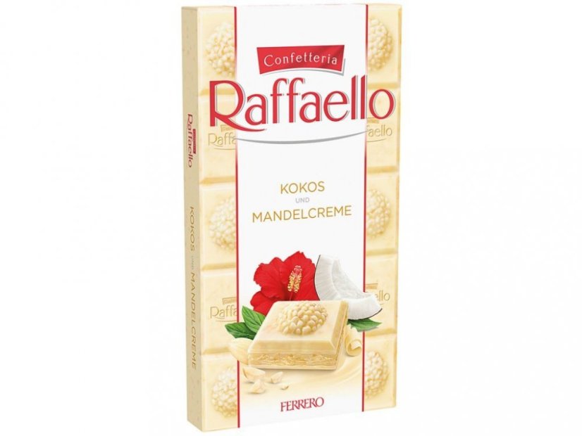 Čokoláda Raffaello biela s kokosom 90g   (8ks)