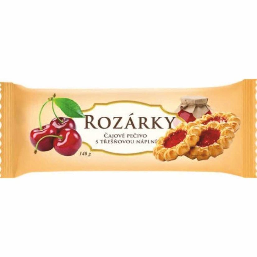 Sušienky Rozárky Čerešňa 140g   (16ks)